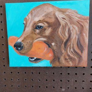Oil Painting of a golden